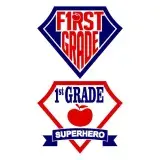 First 1st Grade Superhero SVG Cuttable Design