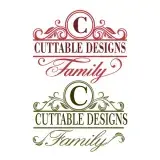Family Monogram and Split Frames SVG Cuttabe Design