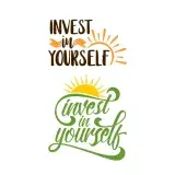 Invest in Yourself SVG Cuttable Design