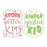 Kindergarten Kid SVG Cuttable Design