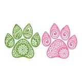 Mandala Pattern Paw SVG Cuttable Design