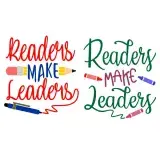 Readers Make Leaders SVG Cuttable Design