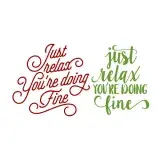 Just Relax You're Doing Fine SVG Cuttable Design