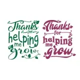 Thanks for Helping Me Grow SVG Cuttable Design