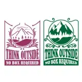 Think Outside No Box Required SVG Cuttable Design