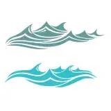Wave SVG Cuttable Design