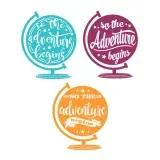 So the Adventure Begins Globe SVG Cuttable Design