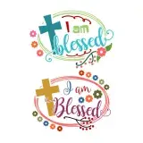 I Am Blessed SVG Cuttable Design