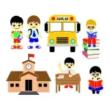 Back to School Boy SVG Cuttable Design