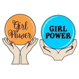 Girl Power Crystal Ball SVG Cuttable Design