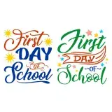 First Day of School SVG Cuttable Design