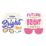 Future So Bright I Need Sunglasses SVG Cuttable Design