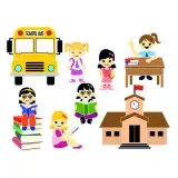 Back to School Girl SVG Cuttable Design