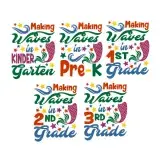 Making Waves in School SVG Cuttable Design