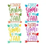 School Grade Jam SVG Cuttable Design