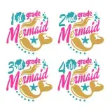 Grade Mermaid SVG Cuttable Design