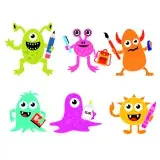 School Monster Pack SVG Cuttable Design