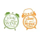 Oh, Look! It's Wine O'Clock SVG Cuttable Design