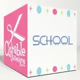 School SVG Cuttable Font