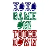 Game on Football SVG Cuttable Design