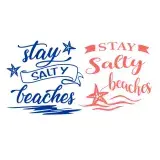 Stay Salty Beaches SVG Cuttable Design