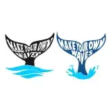 Make You Own Waves Whale Tail SVG Cuttable Design