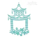 Pagoda Embroidery Design
