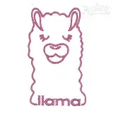 Lovely Llama Embroidery Design