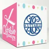 Circle Vine Split SVG Cuttable Font