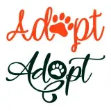 Adopt Paw SVG Cuttable Design