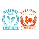 Welcome to Our Farmhouse Rooster SVG Cuttable Design