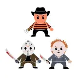 Halloween Movie Characters SVG Cuttable Design
