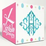 Diamond King Monogram SVG Cuttable Font