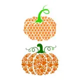 Paw Pumpkin SVG Cuttable Design