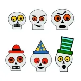Halloween Skull Pack SVG Cuttable Design