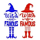 Witch and Famous SVG Cuttable Design