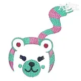 Winter Polar Bear Embroidery Design