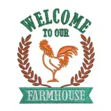 Welcome to Our Farmhouse Embroidery Design
