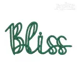 Bliss Embroidery Font