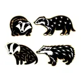 Badger SVG Cuttable Design