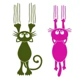 Scratching Cat SVG Cuttable Design