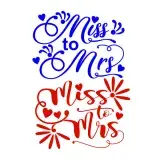 Miss to Mrs SVG Cuttable Design