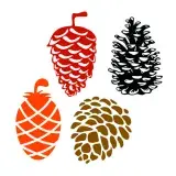 Pine Cone Pack SVG Cuttable Design