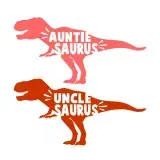 Auntie Uncle Saurus SVG Cuttable Design
