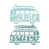 Surf VW Van SVG Cuttable Design