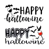 Happy Hallowine SVG Cuttable Design