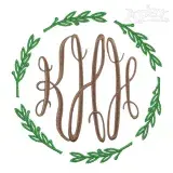 Elegant Wreath Embroidery Frame