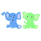 Siting Elephant SVG Cuttable Design
