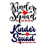 Kinder Squad SVG Cuttable Design