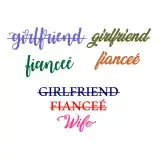 Girlfriend Fiancée Wife SVG Cuttable Design